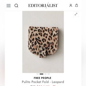 BN No tag Free people leopard card wallet. Orig 54$